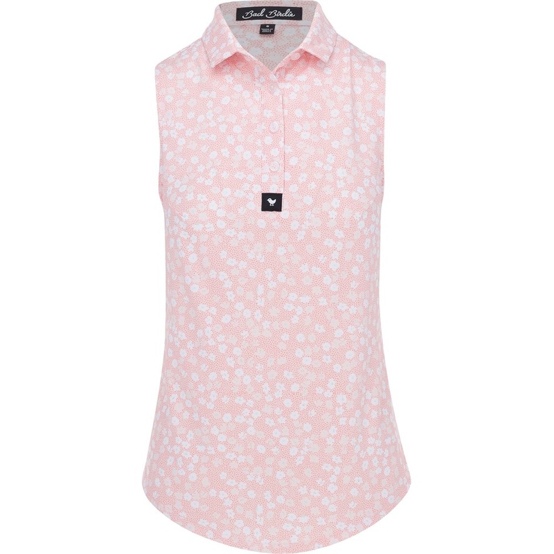 Women’s Core Sleeveless Polo|Pink/White Floral|X-Small|Medium|Large