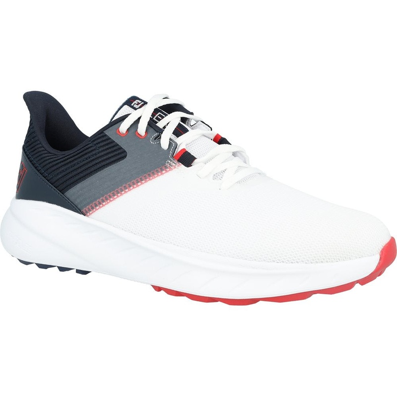 Flex Spikeless Golf Shoes|White/Navy/Red|7.5|8|8.5|9|9.5|10|10.5|11|11.5|12|13|14