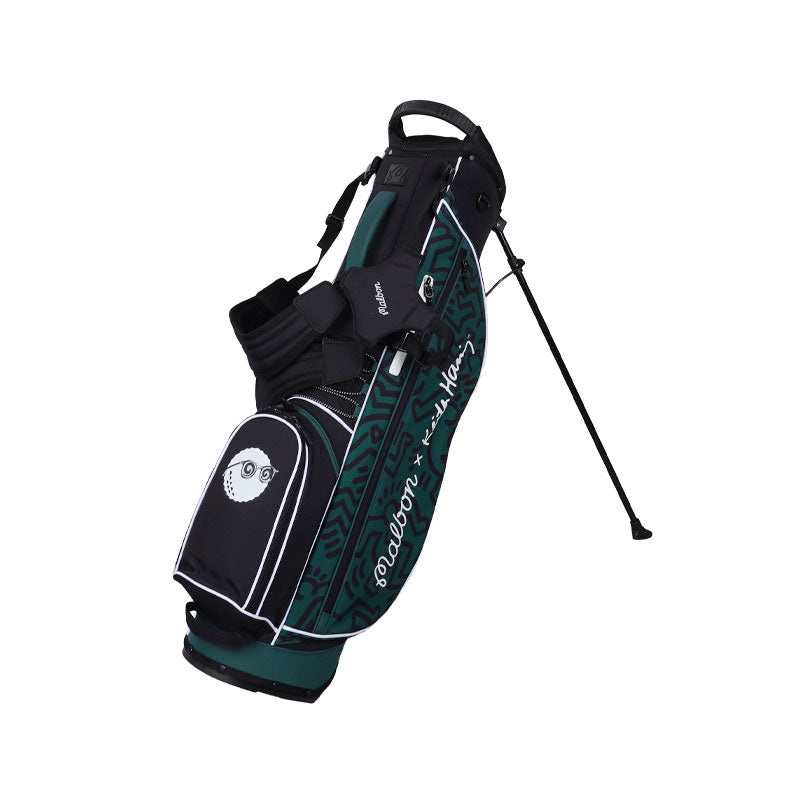 MALBON GOLF x Keith Haring Stand Bag (Black)