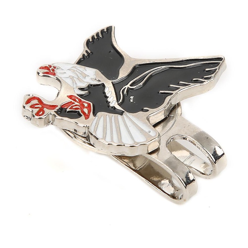Portable Mini Golf Ball Marker with Eagle Bird Magnetic Hat Clip, Outdoor Golf Accessory for Easy Use and Durable Performance