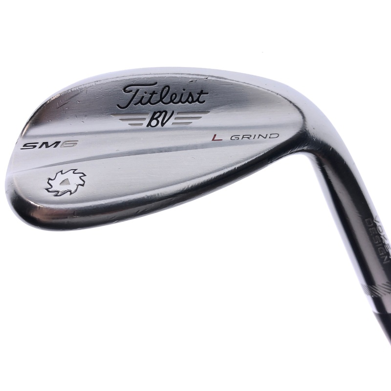 Used Titleist Vokey SM6 Tour Chrome Lob Wedge / 58.0 Degrees / Wedge Flex