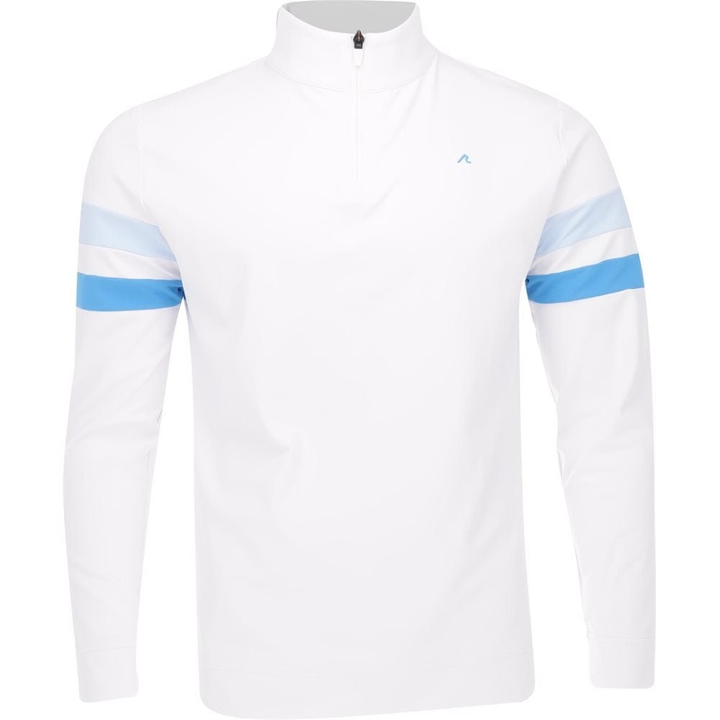 Wilson 1/4 Zip Pullover|Bright White|Mazarine Blue|Medium|Large|X-Large