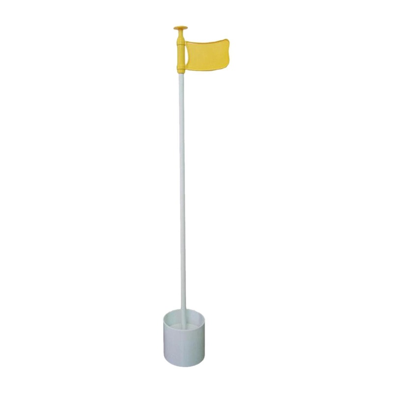 Golf Putting Green Flag and Hole Cup Practice Golf Flagpoles Home Golf Flags Yellow