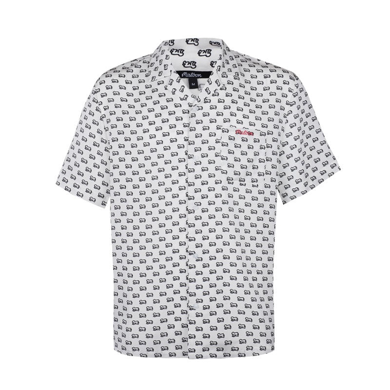 MALBON GOLF x Keith Haring Camp Men’s Shirt (White)