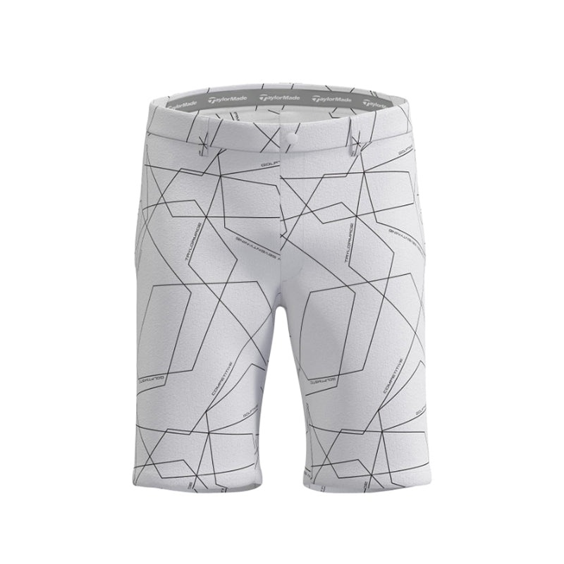 TAYLORMADE Word Graphic Men’s Shorts (White)