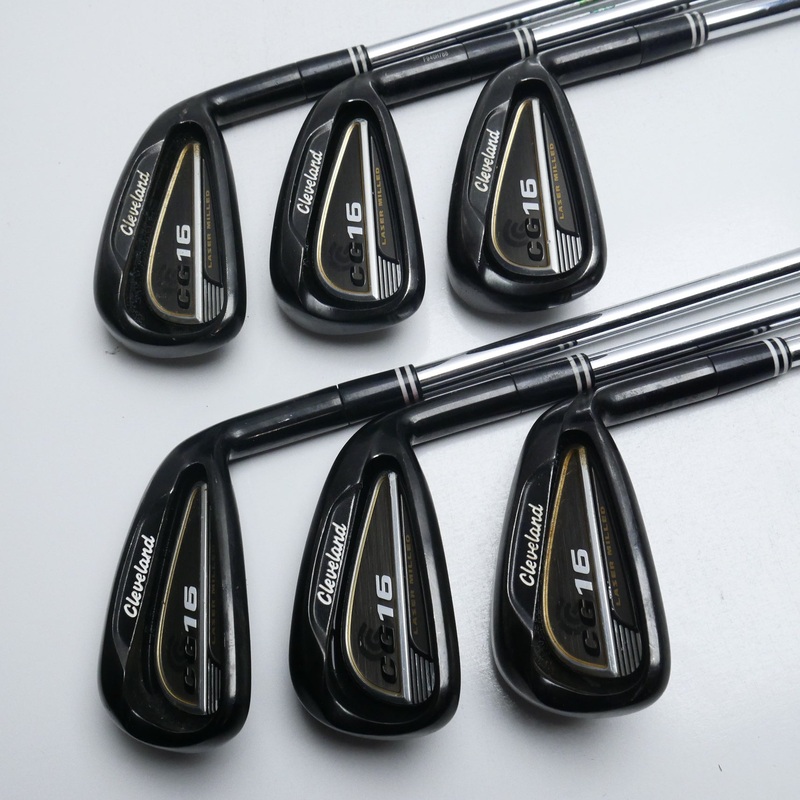 Used Cleveland CG16 Black Pearl Iron Set / 5 – PW / Regular Flex