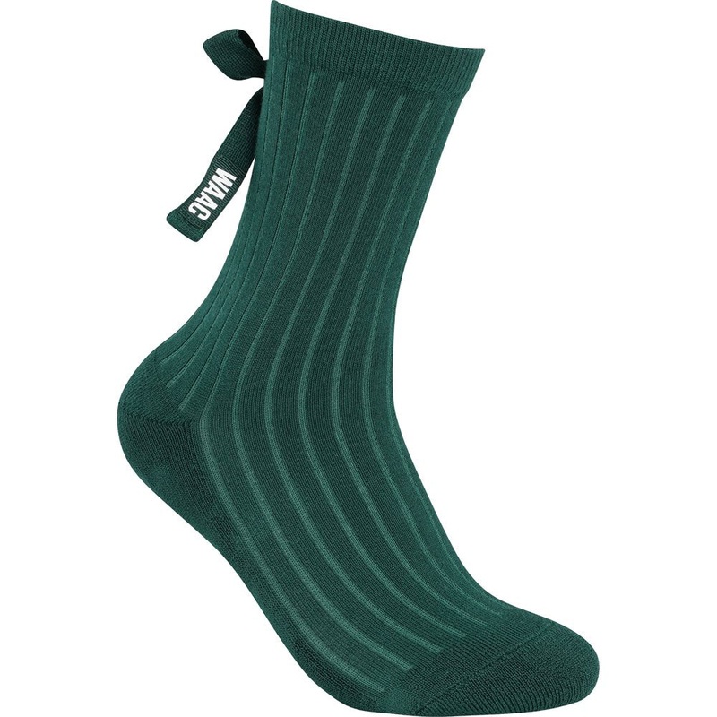 Women’s Ribbon Socks|Dark Green|One Size Fits Most