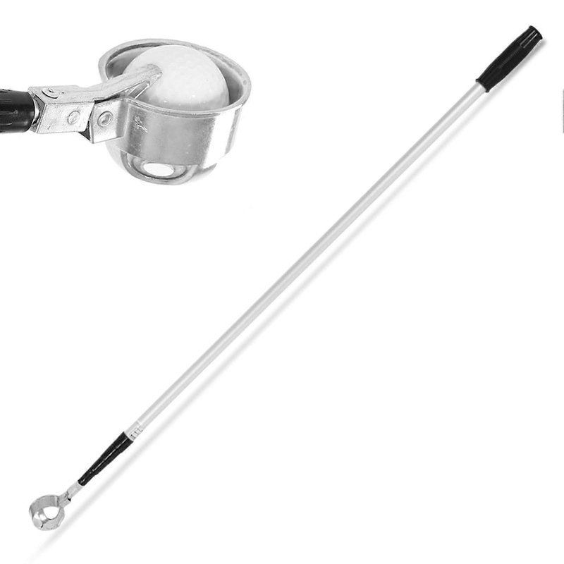 Golf Ball Retriever Aluminum Alloy Golf Ball Retriever Telescopic for Water Golf Ball Pickup Suction Tool 5 sections
