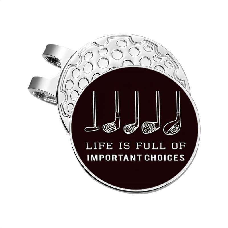 Magnetic Golf Ball Marker Clip Secure Grip for Caps, Gloves, Bags 4.9×1.3cm