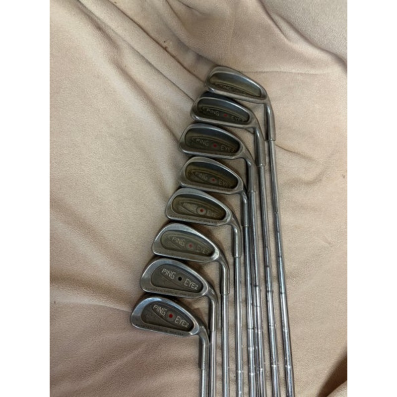 Men’s Ping Eye 2 Right Handed Iron Set Regular Flex 9 Pieces Steel Shaft (Used)