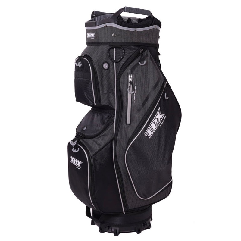 Powerbilt TPX Cart Bag|Black/Charcoal