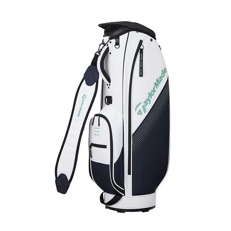 TAYLORMADE 9.5 Concept One Cart Bag (White/Navy)