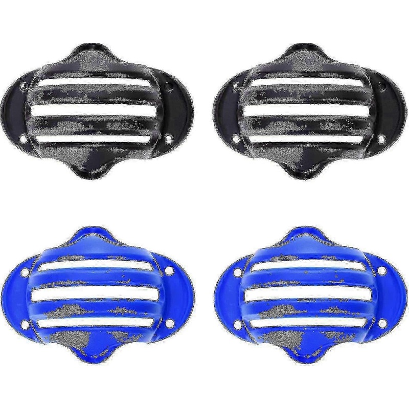Golf Ball Alignment Tool Set | Liner Drawing Marking | Easy Snap In Cup | Linear (Black Blue) 4pcs