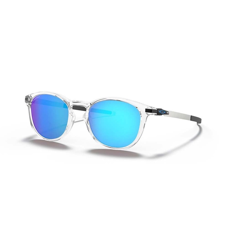 Pitchman R Sunglasses|Polished Clear|Prizm Sapphire