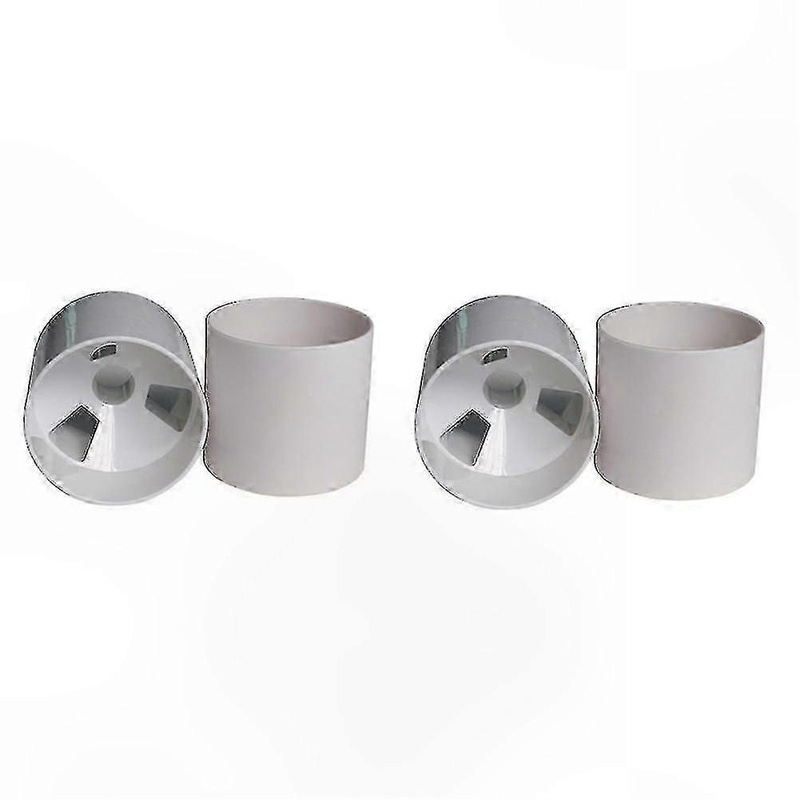 4-Pack Golf Training Flagpole and Hole Cup Set for Outdoor Practice, 3 Holes, White Plastic