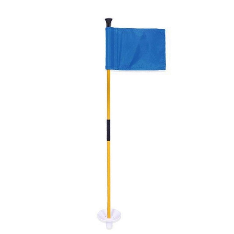 Exquisite Blue Golf Green Flag, Two-Section Detachable Flagpole, Easy to Carry Green Target Flag Hole Cup