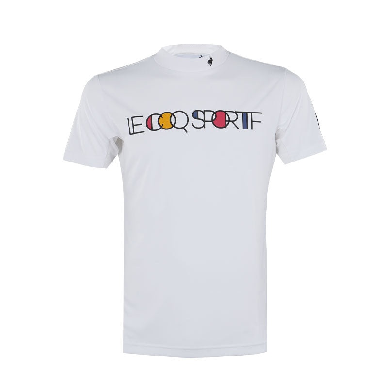 LE COQ SPORTIF GOLF Mondarian Men’s Mock Shirt (White)
