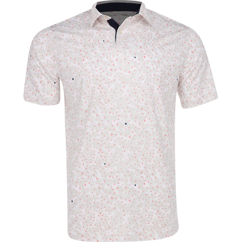MATTR Bloom Field Polo|White Glow/Pink Fruit|Small|Medium|Large|X-Large|XX-Large