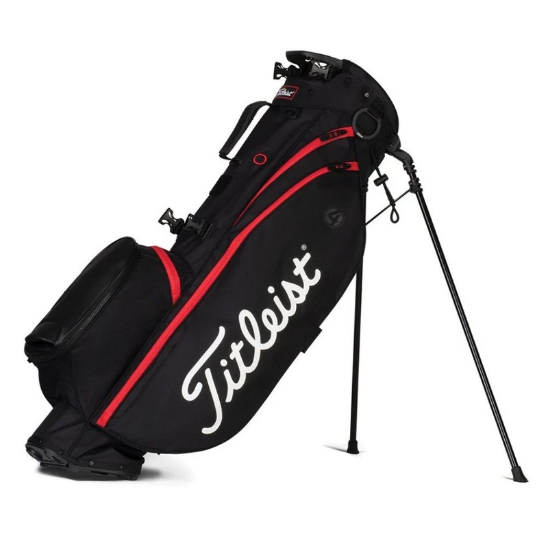 NEW Titleist Players 4 Black/Black/Red Stand Bag