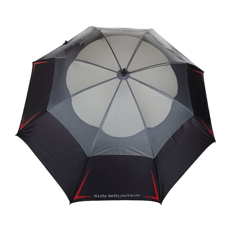 SUN MOUNTAIN 68 Double Canopy (Black/Gunmetal/Red)