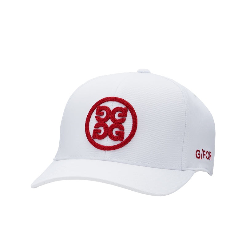 GFORE Circle G’s Men’s Cap (Snow/Poppy)