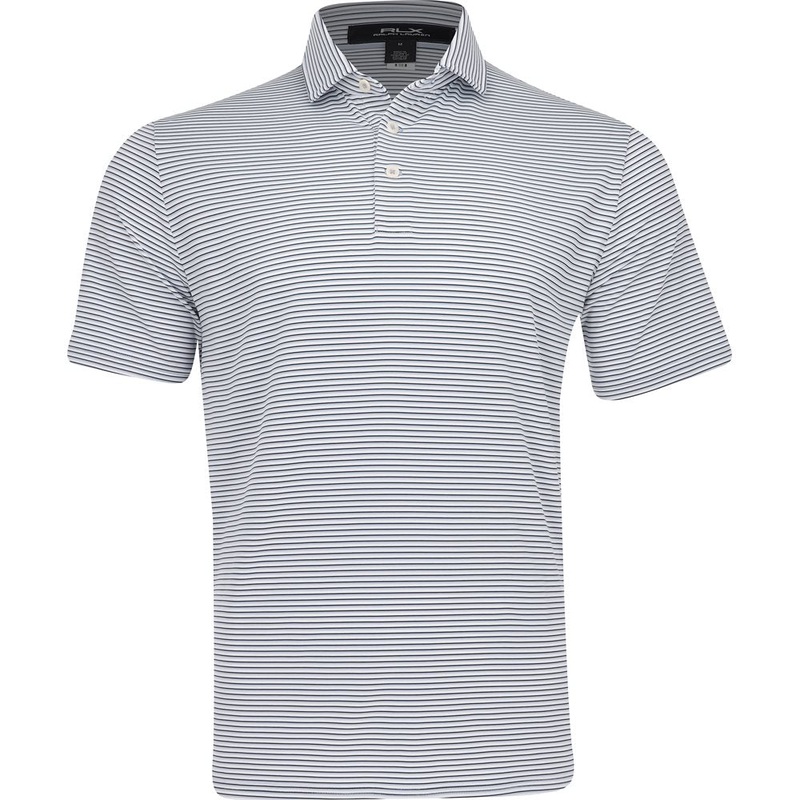 Lightweight Airflow White Stripe Polo