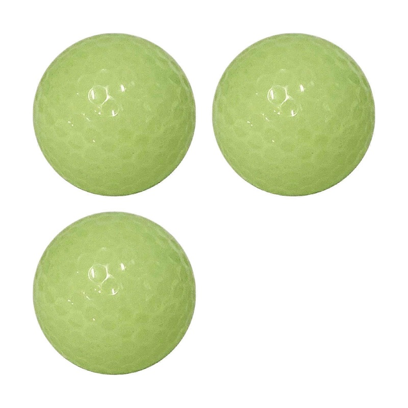 3/5pcs Night Sports Fluorescent Golf Balls Portable Glow Golf Balls Luminously Night Golf Balls for Training Hitting Practice