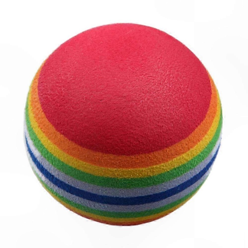 50 Pack Rainbow Foam Golf Practice Balls for Swing Training