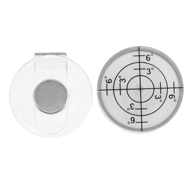Decorative Golf Ball Marker with Horizontal Bubble Level for Men and Women 1Pcs