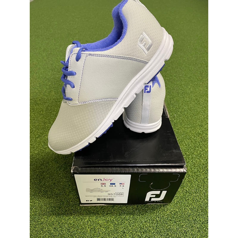 EX Shop Display Footjoy Ladies enJoy Golf Shoes 95708K / Light Grey / Size UK 5.5