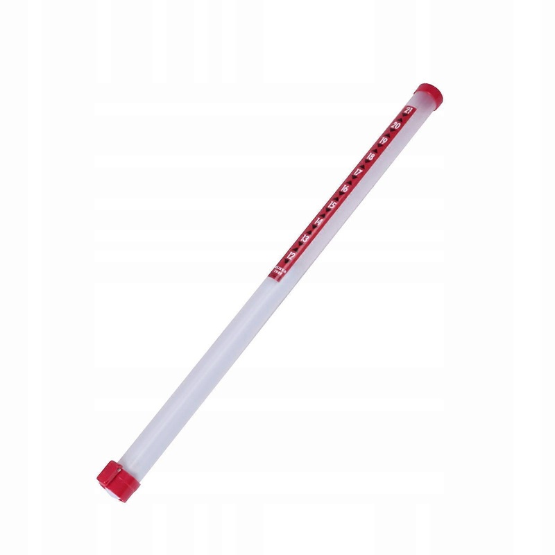 Golf Ball Retriever Grabber Transparent Golf Ball Pick Up Tube Hold 21 Red