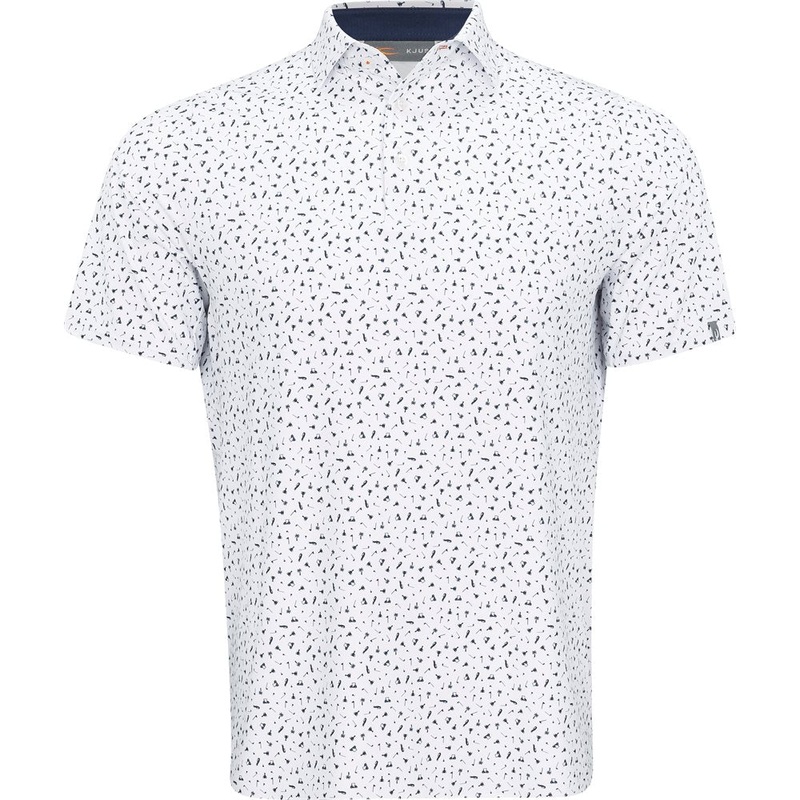 Golfer Polo|White|Atlanta Blue/Fresca|Small|Medium|Large|X-Large|XX-Large