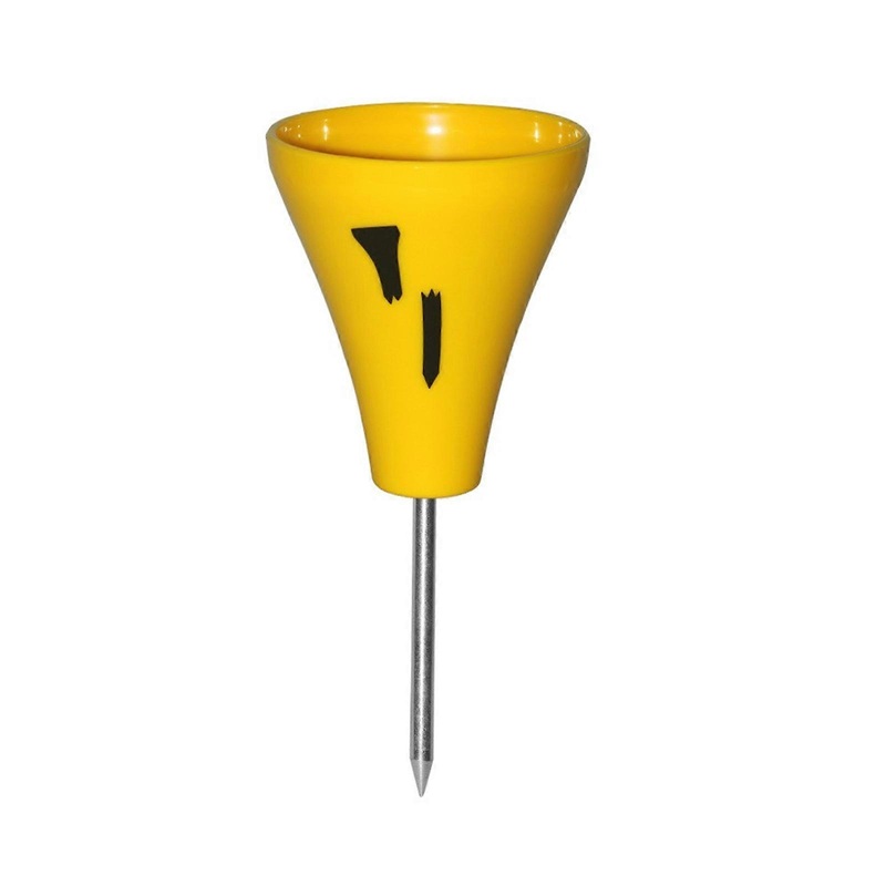 Golfing Tees Golf Putting Greens Tees Sign Course Marker Tool Golf Practicing Tees Base Reusable Practice Equipment  Yellow