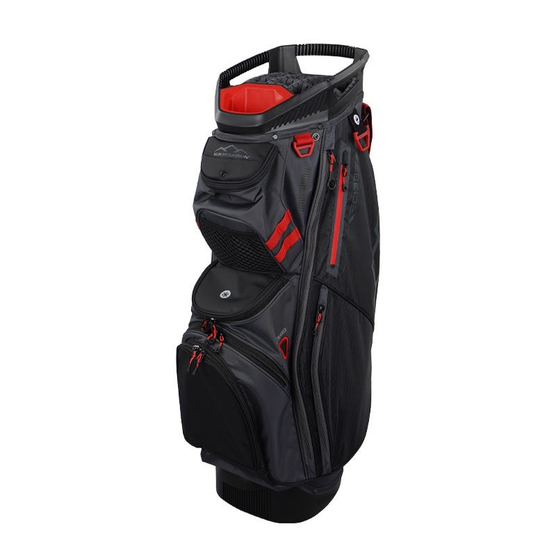 SUN MOUNTAIN 9 C130 Cart Bag (Steel/Black/Red)