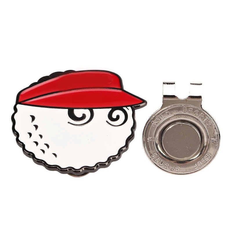 Marqueur de balle de golf, clip de casquette de golf dtachable, pour hommes et femmes, accessoires de golf, fournitures, rouge