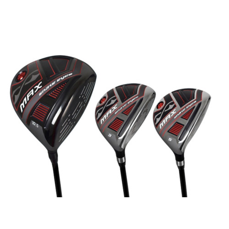 Snake Eyes Golf MAX 3-Wood Set (Driver, #3/5 Woods)