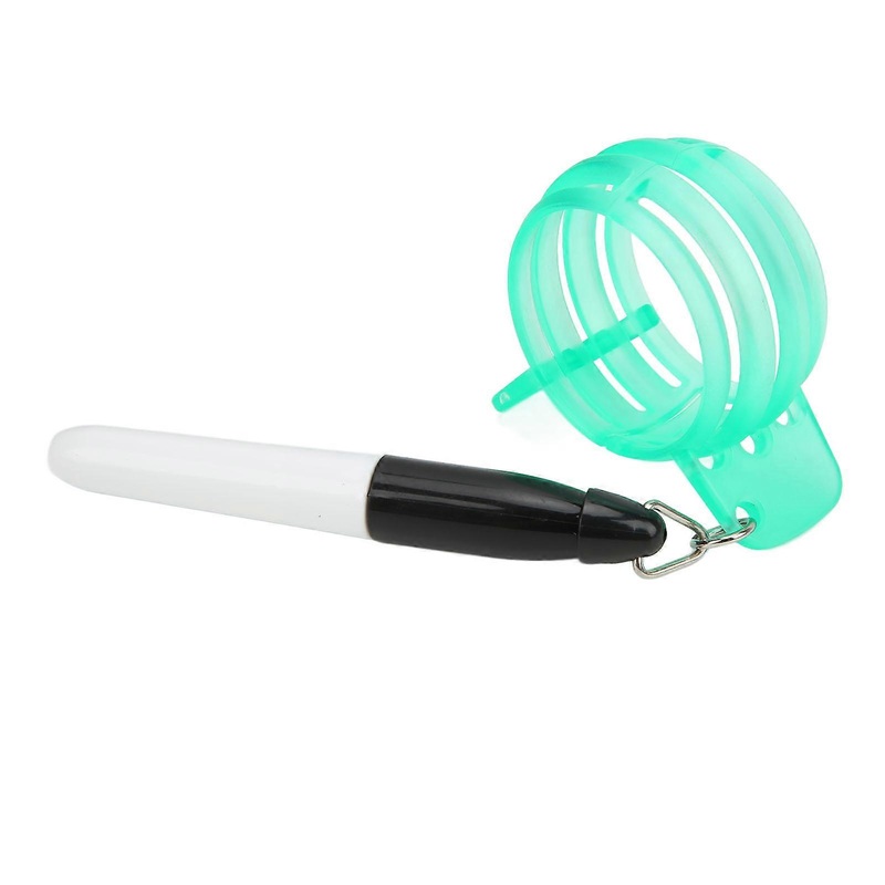 360 Golf Ball Line Marker Plastic Golf Three Line Drawing Device for General PurposeGreen