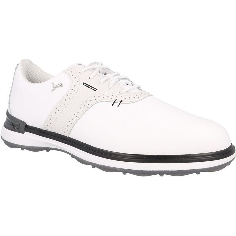 Avant Spikeless Golf Shoes|Puma White/Ash Gray/Puma Black|8|8.5|9|9.5|10|10.5|11|11.5|12|13|14