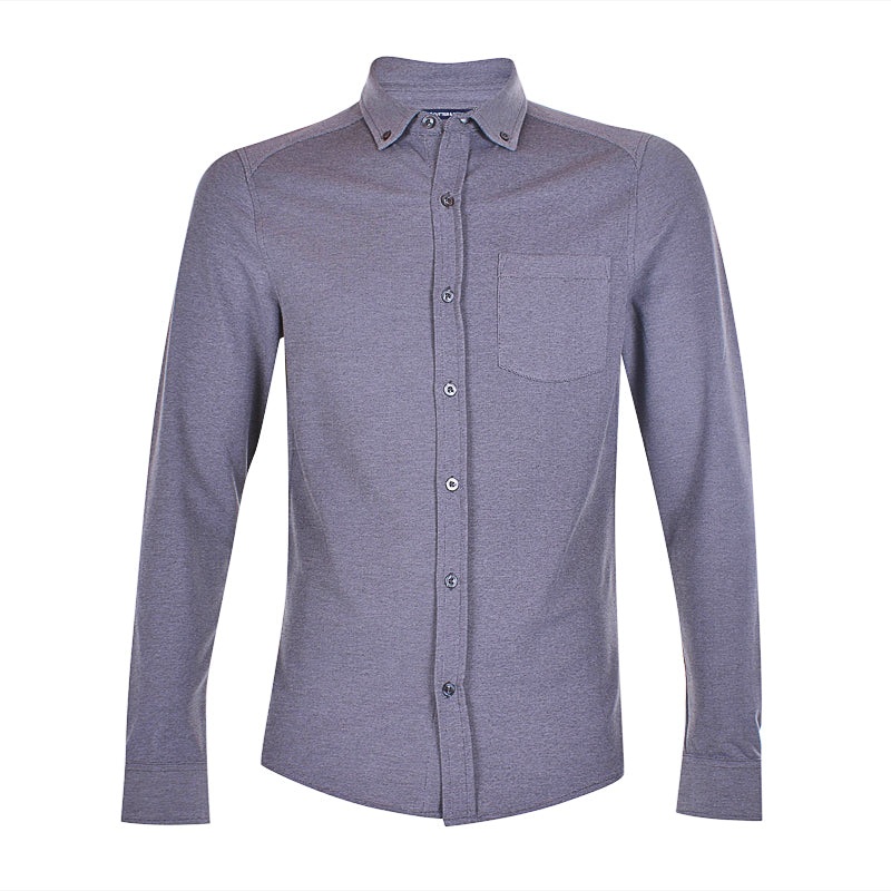 CUTTER & BUCK Oxford Button Men’s Long Sleeve Shirt (Charcoal)