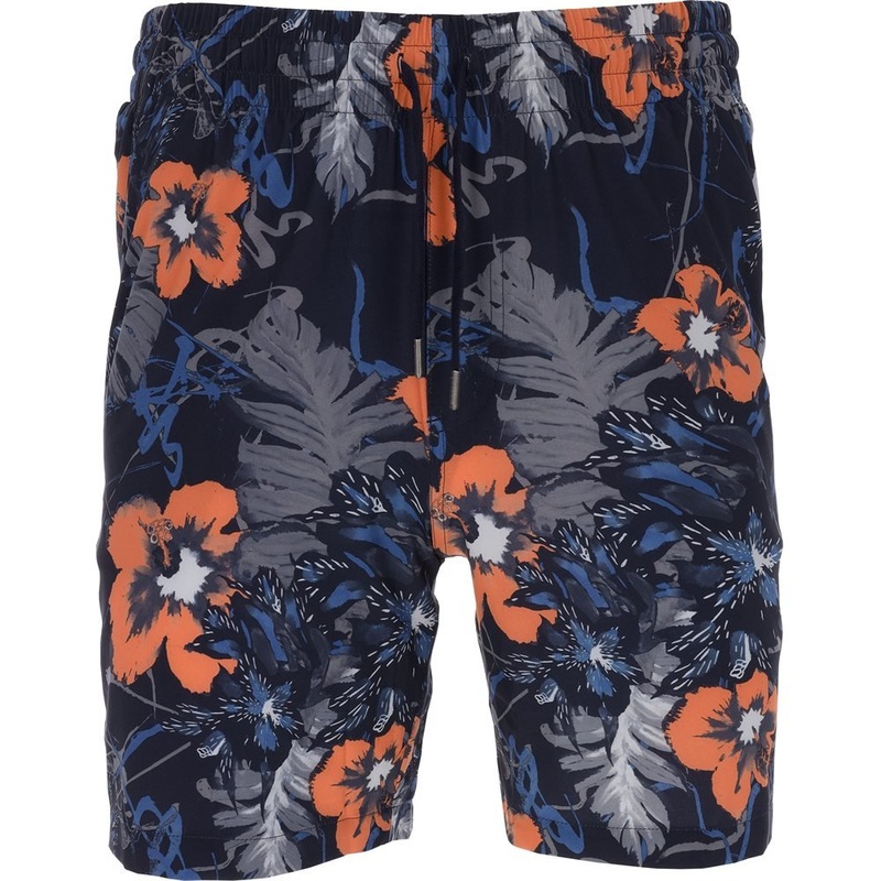 Nassau Shorts|Navy Blazer/Hot Coral|Small