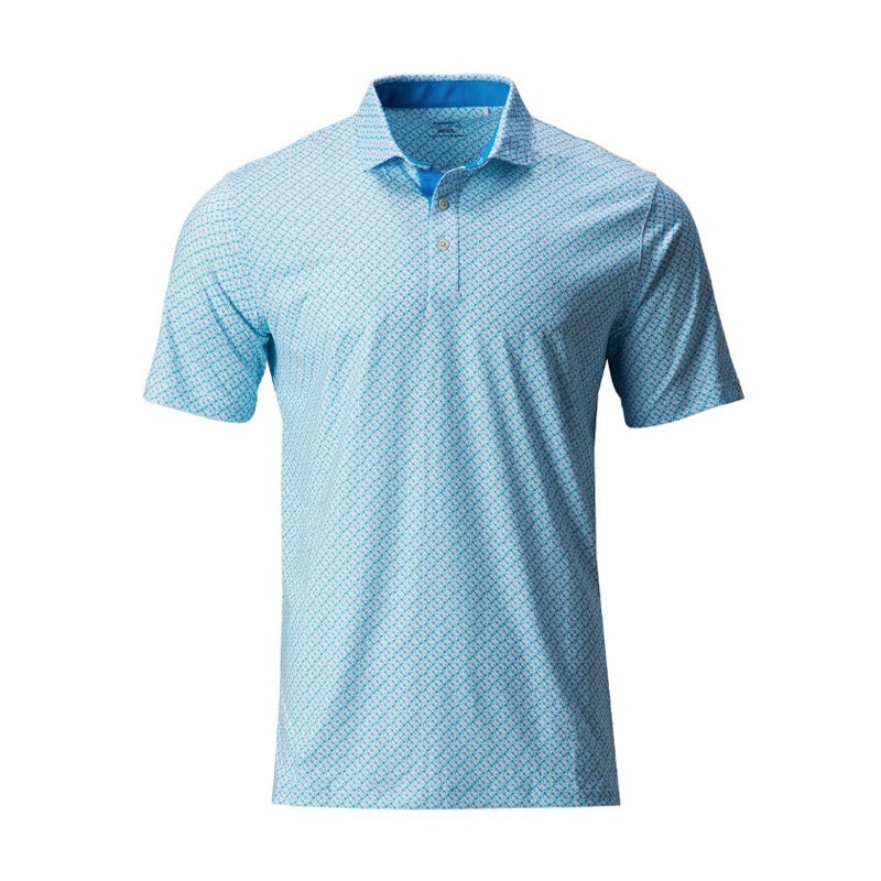 PUMA MATTR Anchors Men’s Polo (White/Aqua)