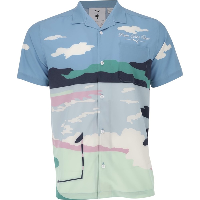 x PTC Open Collar Print Shirt|Regal Blue|Medium|XX-Large