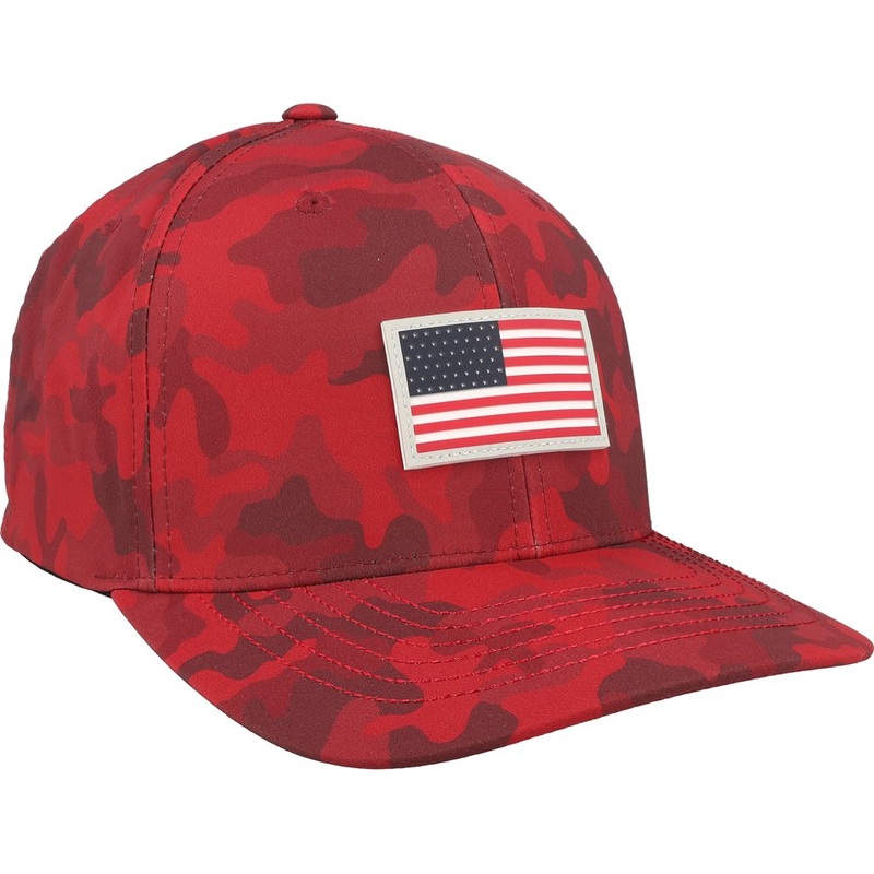 X Volition Camo 6 Panel Hat|Strong Red|One Size Fits Most