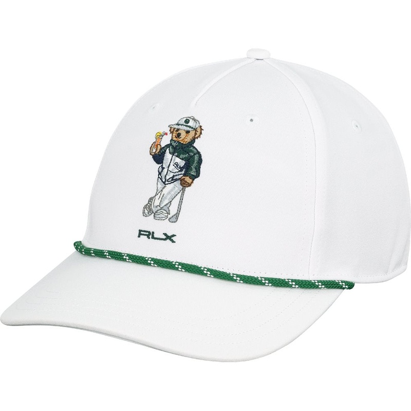 Cocktail Bear Hat|White|Kelly Green|One Size Fits Most