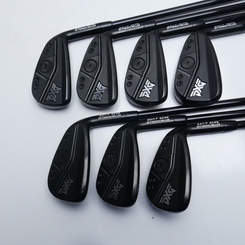Used PXG 0311 P Gen6 Black Label Iron Set / 5 – PW + GW / Lite Flex