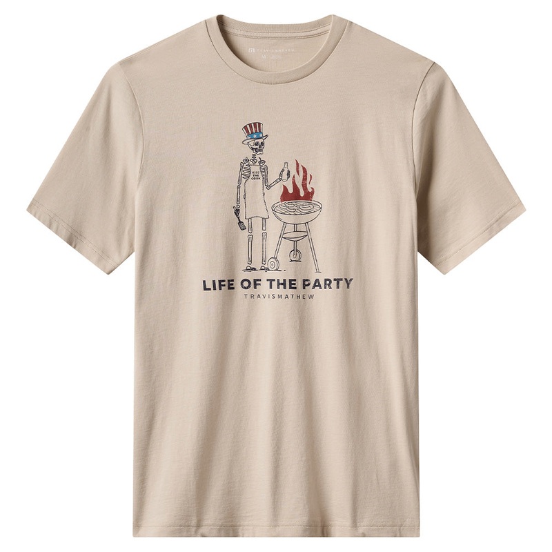 Grill And Thrill Tee|Italian Sand|Small|Medium|Large|X-Large|XX-Large|XXX-Large