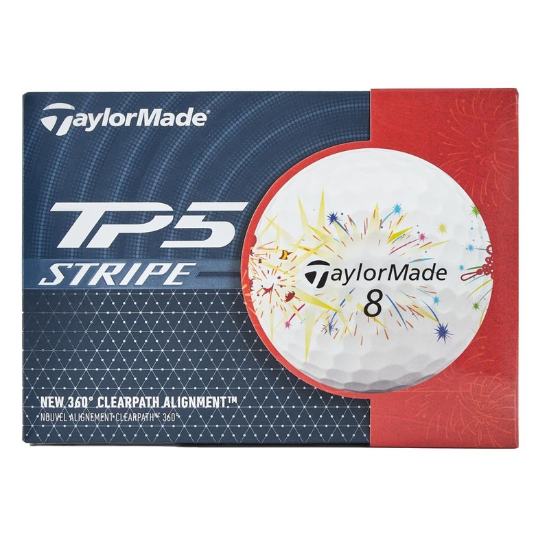 TaylorMade TM25 TP5/TP5x Stripe Firecracker – Dozen
