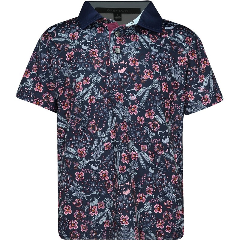 Youth Desert Floral Polo|Maltese Blue|Small|Medium|Large