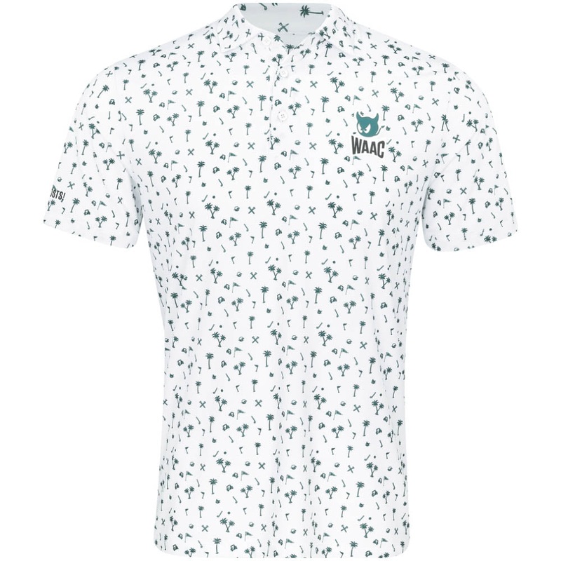 Allover Motif Polo|White|Light Pink|Light Blue|Small|Medium|Large|X-Large|XX-Large