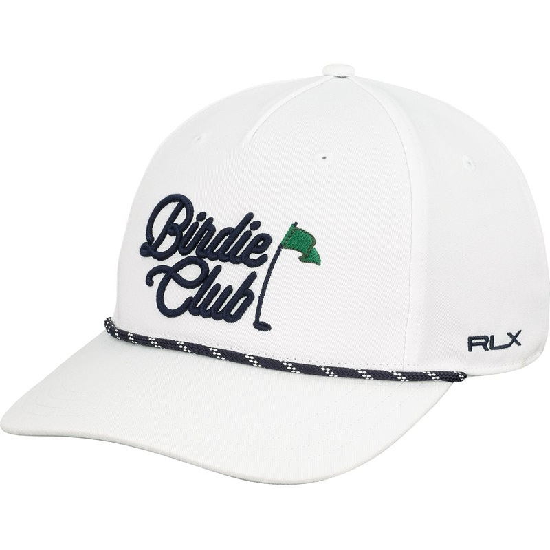 Birdie Club Hat|White|Refined Navy|One Size Fits Most